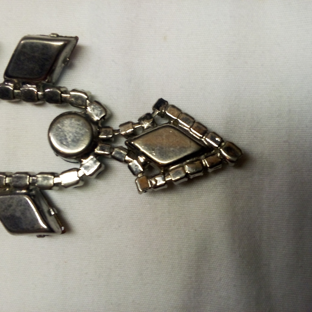 Vintage Saphiret Costume Jewelry Necklace Rare - Picture 3 of 5